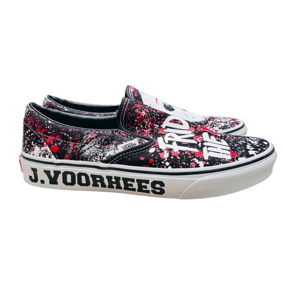 House of Terror x Vans Classic Slip On “Friday the 13th” Size 9Men 10.5 Women - Picture 3 of 6